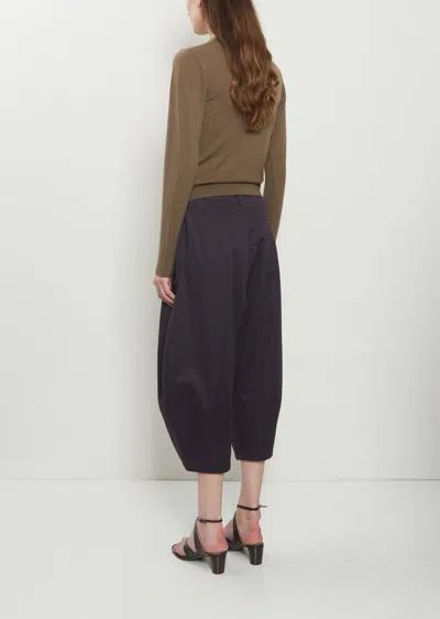 Lemaire Cropped Bermuda Pants In Blue