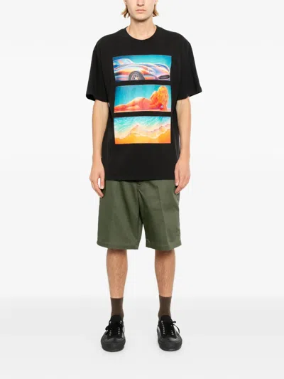 Melt Printed T-shirt In Black