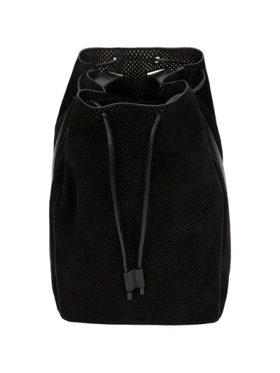 Tom Ford Perforated Backpack In Black