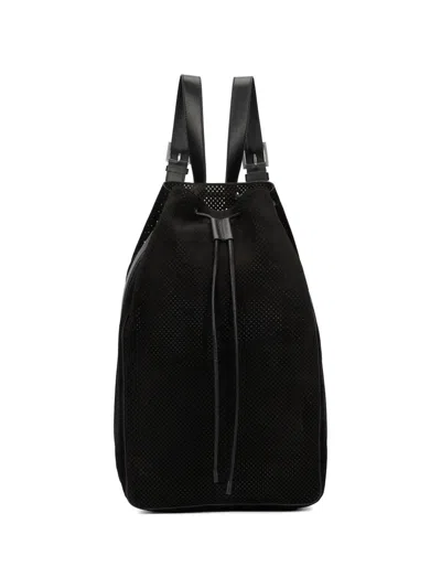 Tom Ford Perforated Backpack In Black