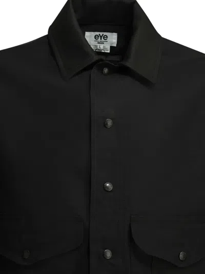 Junya Watanabe Flap-pocket Overshirt In Black