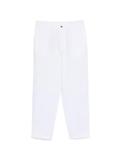 Ecoalf Ethiwin Button Trousers In White