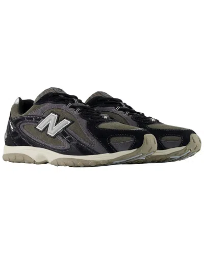 New Balance Womens Black Magnet 204l Suede And Mesh Trainers In Multi