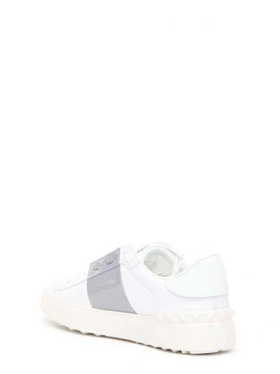 Shop Valentino Garavani 'open Tie-up' Sneaker In Bianco/grigio