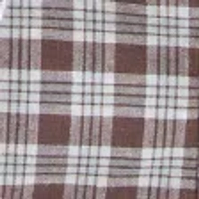 Hollister Short-sleeve Flyaway Ruffle Shirt In Brown