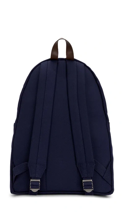 Polo Ralph Lauren Polo Bear Canvas Backpack In Newport Navy In Blue