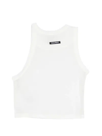 Halfboy Sleeveless Top In White