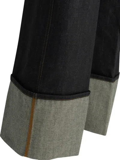 Givenchy Turn-up Cuff Jeans In Blue
