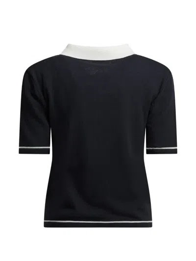 Ines De La Fressange Polo Fran En Coton In Blue