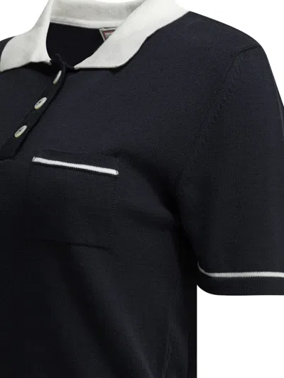 Ines De La Fressange Polo Fran En Coton In Blue
