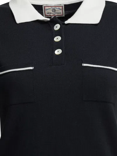 Ines De La Fressange Polo Fran En Coton In Blue