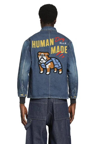 Human Made Long Sleeve Denim Jacket In Blue
