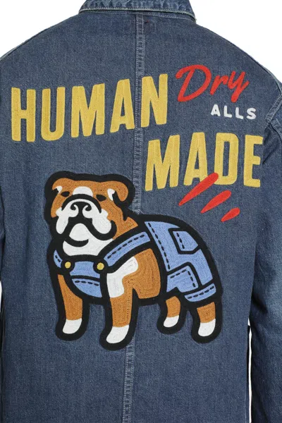 Human Made Long Sleeve Denim Jacket In Blue