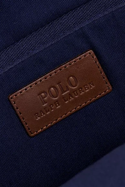 Polo Ralph Lauren Polo Bear Canvas Backpack In Newport Navy In Blue