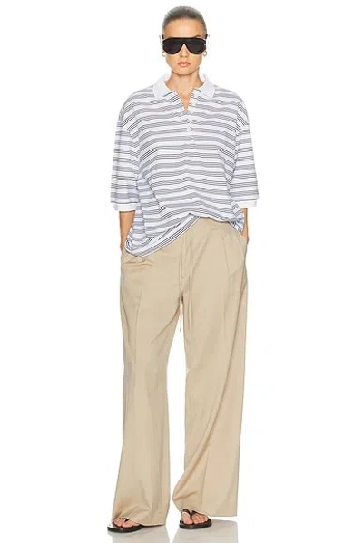 Rohe Relaxed Drawstring Trouser In Brown