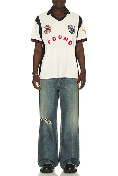Found Embroidered-patch Panelled T-shirt In Gray