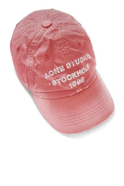 Acne Studios Cuddy Sunkissed Cap In Orange
