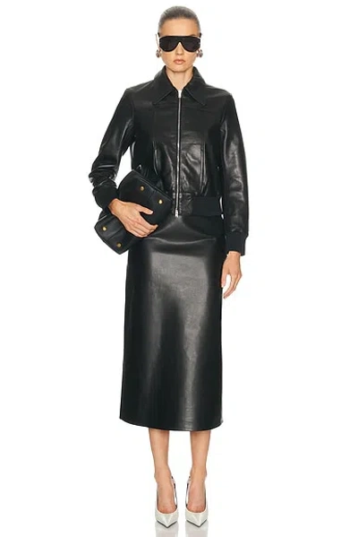 Ezr Eclipse Bomber Jacket In Black
