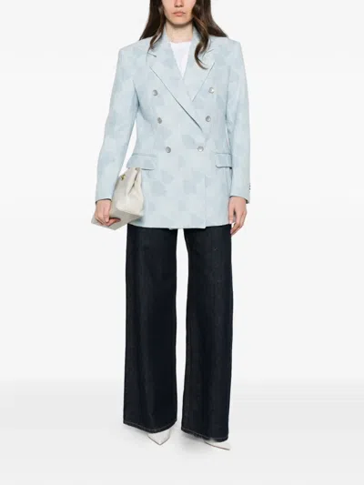Tagliatore Double-breasted Blazer In Blue