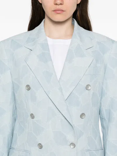 Tagliatore Double-breasted Blazer In Blue