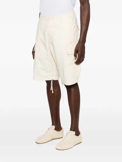 Roy Rogers Drawstring Cargo Shorts In Neutral
