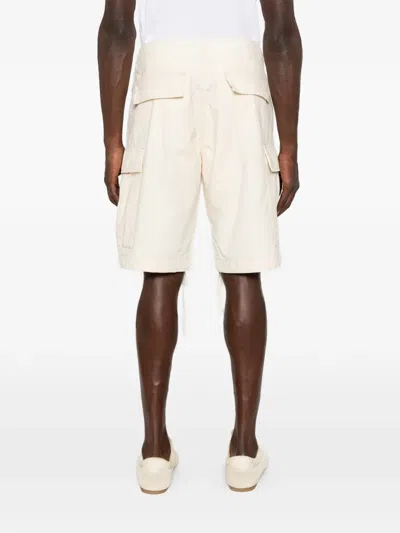 Roy Rogers Drawstring Cargo Shorts In Neutral