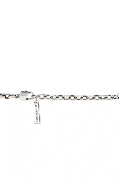 Givenchy Deconstructed Crystals Chain Necklace In Silver