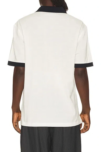 Fred Perry Contrast Collar Short Sleeve Casual Top In Multi