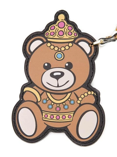 Shop Moschino Crowned Teddy Bear Keyring