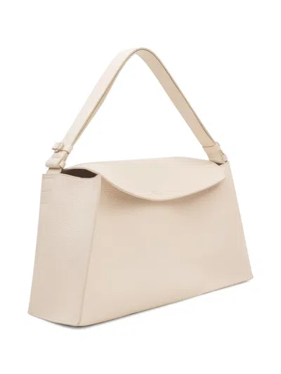 Studio Nicholson Shiboru Leather Shoulder Bag In Neutral