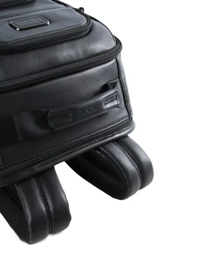 Tumi Leather Laptop Backpack In Black