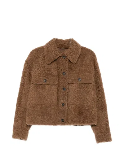Brunello Cucinelli Button-up Jacket In Brown