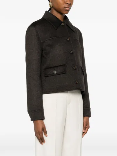 Brunello Cucinelli Flap-pocket Jacket In Brown