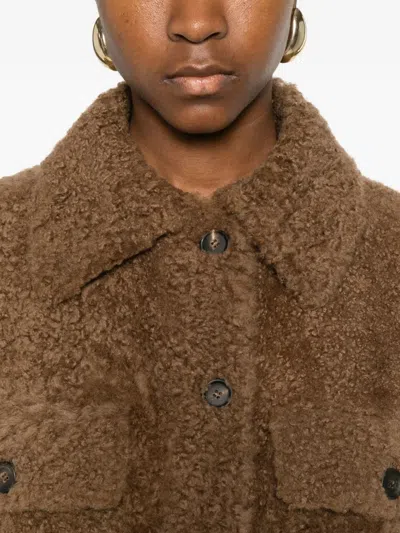 Brunello Cucinelli Button-up Jacket In Brown