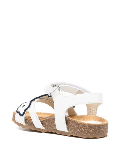 Il Gufo Touch-strap Sandals In White