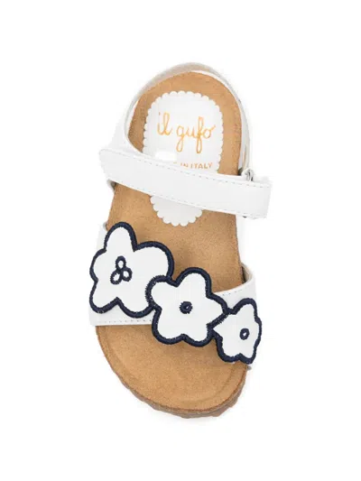 Il Gufo Touch-strap Sandals In White