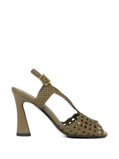 Etro Woven High-heeled Sandals In Blue