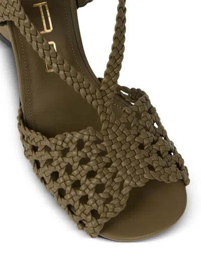 Etro Woven High-heeled Sandals In Blue