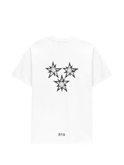 Rta Oversized Fit Graphic T-shirt In White