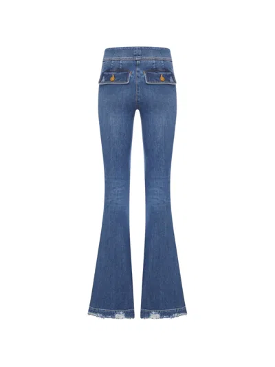 Seafarer Button-front Flared Jeans In Blue