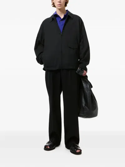 Our Legacy Evolved Jacket In Merino Wool Voile In Eclipse Black In Black