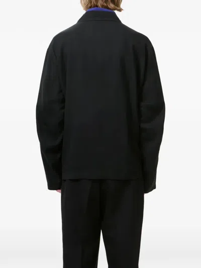Our Legacy Evolved Jacket In Merino Wool Voile In Eclipse Black In Black