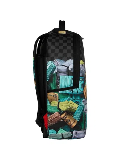Sprayground Monopoly Stack Up Checkered Backpack In Multi