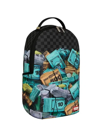 Sprayground Monopoly Stack Up Checkered Backpack In Multi