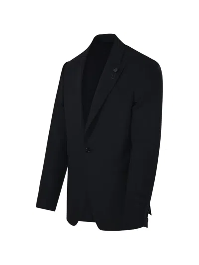 Lardini Single-breasted Blazer In Black