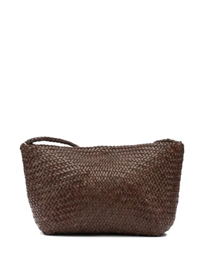 Dragon Diffusion Corsina Woven Leather Shoulder Bag In Pattern