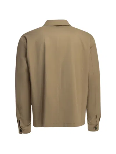 Herno Flap-pocket Jacket In Nude