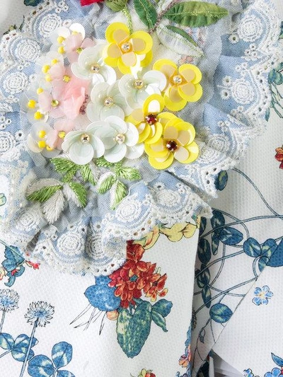 Shop Antonio Marras Floral Print Kimono In White