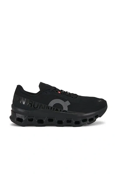 On Cloudmster 2 Rubber-trimmed Mesh Running Sneakers In Black