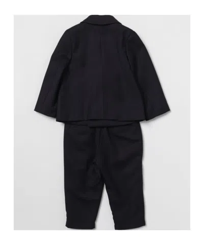 Balmain Two-tone Suit In Black